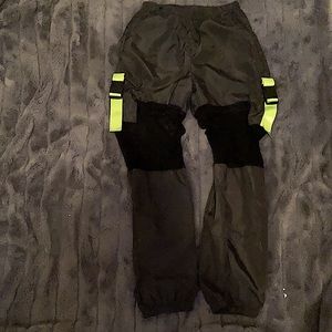 Shein girls 11-12 black pants with mesh insert